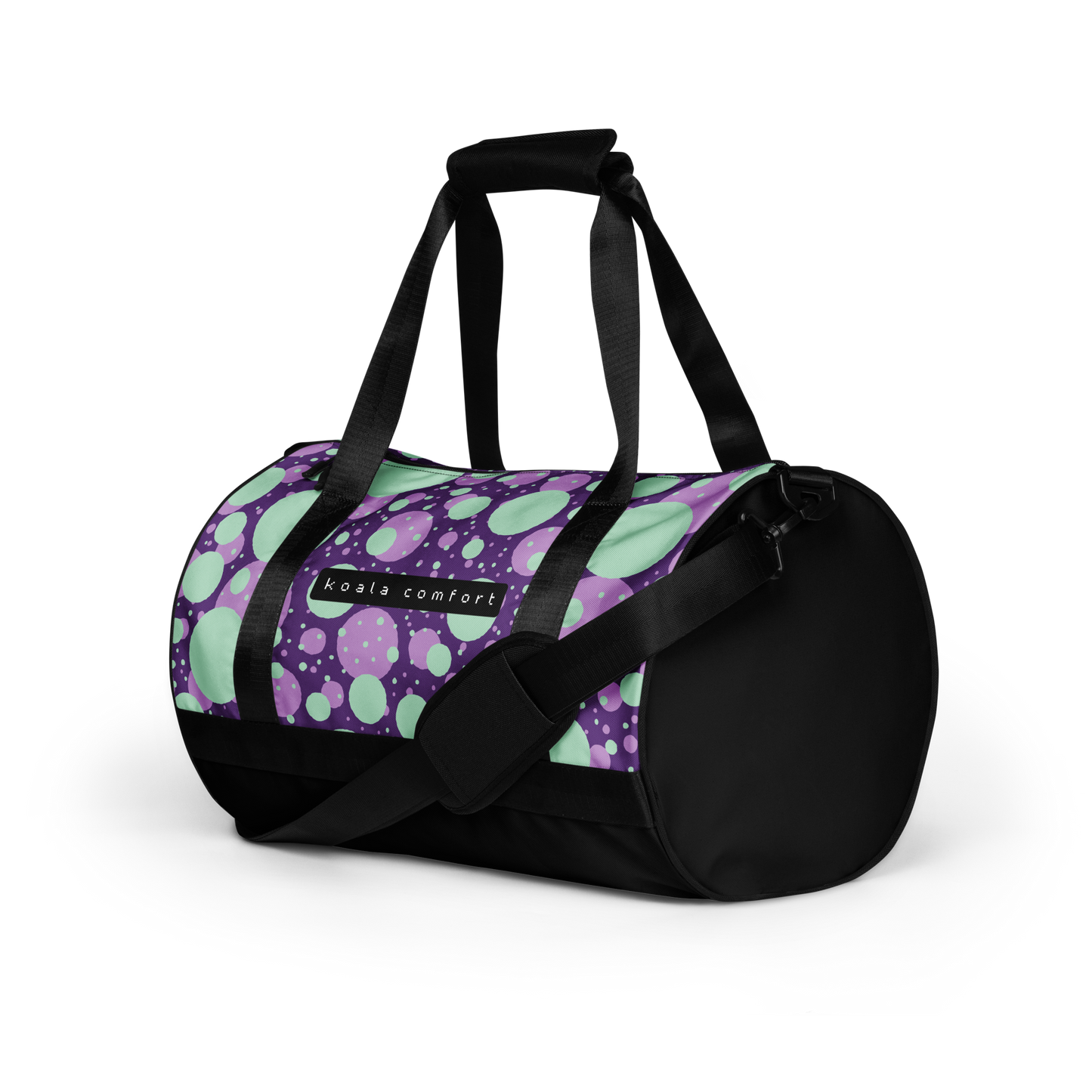 Purple and Green Circles - Classic Duffle