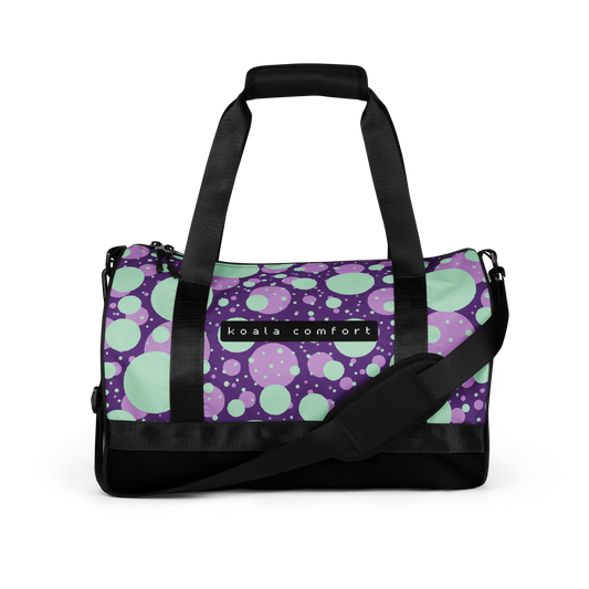 Purple and Green Circles - Classic Duffle